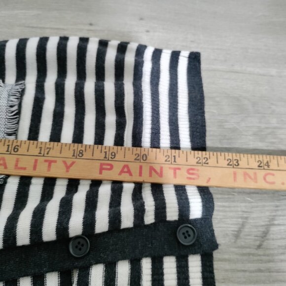 J Crew Stripe Harlow Cardigan Sweater 100 % Merino Wool Size M - Picture 7 of 8